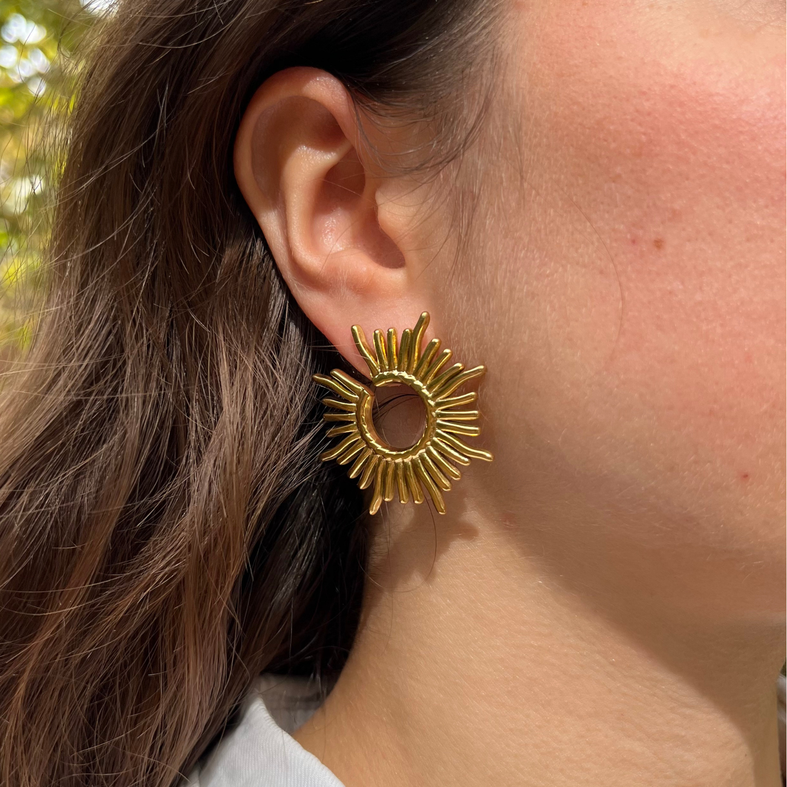 Boucles d'oreilles dorées